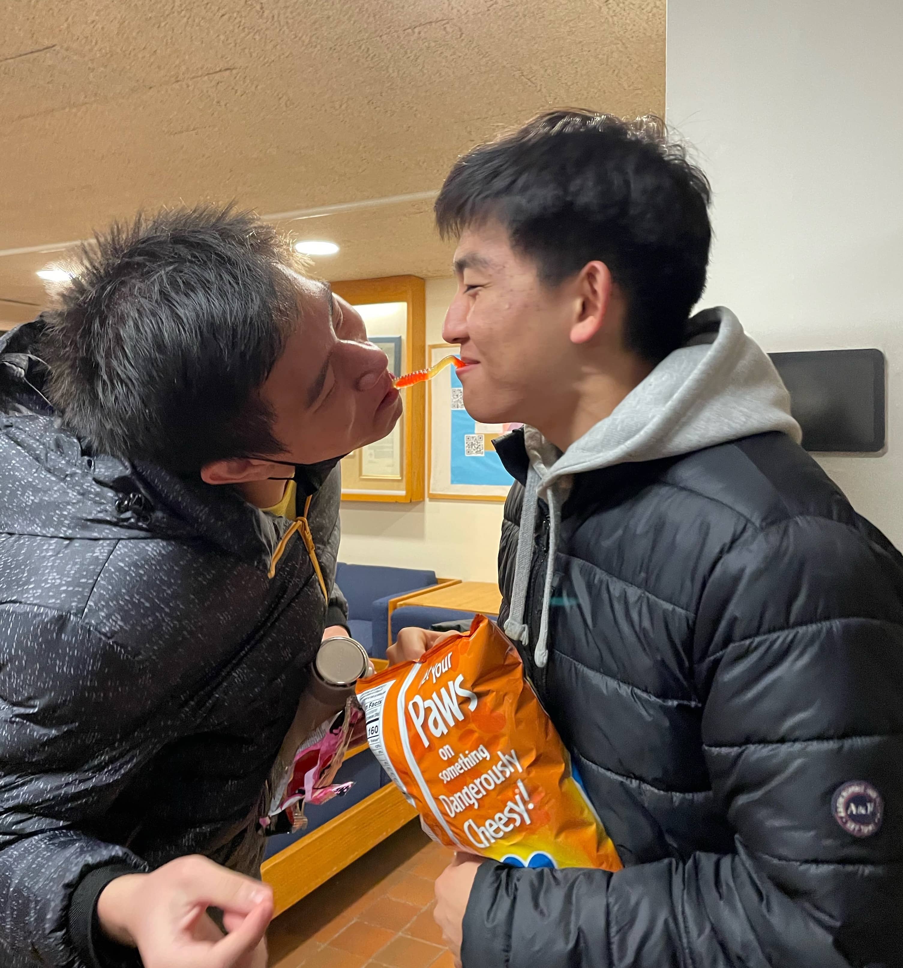 Me and Eric almost kiss